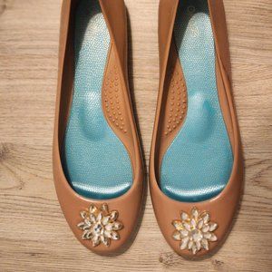 Oka-B Pink Ballet Jellie Flats Size 10
